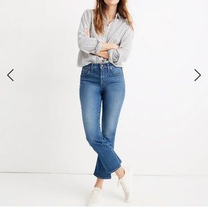 NWT Madewell cali demi-boot jeans tierney wash 37T